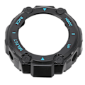 Miniatyrbild 5 av 8: Plastskyddsfodral för Amazfit TRex Watch Edge Bumper Protective Shell Ram (Black Shell Blue Word)
