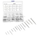 Miniatyrbilde 1 av 7: 150 stk 15 sorter 304 rustfritt stål splittstifter Kit M1 M3