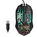 Miniatyrbild 1 av 8: Optisk mus Wired Professional Gaming för LOL Färgglada bakgrundsbelysning datormöss A30Black A30