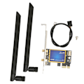 Miniatyrbillede 2 af 8: 1200Mbps PCIEx1 WIFI-kort-adapter Bluetooth 4.0 2,4Ghz 5Ghz Dual Band WiFi-netværkskort-adapter til PC
