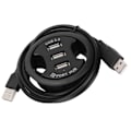 Miniatyrbillede 6 af 8: JK38h USB2.0 HUB AllInOne 3 porte Desktop rund form Ingen ekstern strømforsyning dockingstation