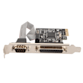 Miniatyrbilde 5 av 8: PCIe til RS232-utvidelseskort 9-pin seriell 25-pin parallellport Combo 2,5 Gbps PCIe Com Port Adapter for skriver POS automatisering
