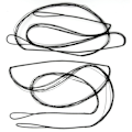 Miniatyrbilde 6 av 8: 12 tråder Tradisjonell recurve bueskyting buesnor Polyester erstatningsbue snor