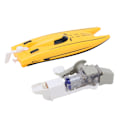 Miniatyrbilde 7 av 8: Fjernkontroll Båtsats RC Speedboat Power Handvev Generator Lekemodell for tidlig utdanning Intellektuell utvikling