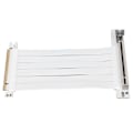Miniatyrbillede 7 af 8: PCI E Forlængerkabel 15cm 128Gbps Højhastighed PCI E X16 3.0 Riserkort til Grafikkort Lydkort Netværkskort Hvid