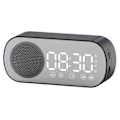 Miniatyrbild 2 av 8: Bluetooth-högtalarklocka Multifunktionell Smart Digital Mirror Väckarklocka för Home School Office Engelsk Version Z7 Svart