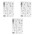 Miniatyrbilde 1 av 8: 3 stk. Klare Stempler Julemønster TPR Transparent DIY Scrapbooking Stempler for Preging av Kort