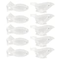 Miniatyrbillede 1 af 8: 10 stk. Manuel Citronpresser Gennemsigtig Sikker Akryl Fisk Fugl Formet Citronskivepresser til Hjemmekøkken Madlavning
