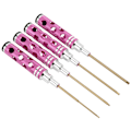 Miniatyrbillede 7 af 8: 4 stk. Hex Driver Nøglesæt 1,5 mm 2,0 mm 2,5 mm 3,0 mm RC Hex Sokkel Skruetrækker til RC Modelbil Båd Lilla