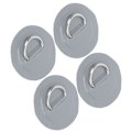 Miniatyrbilde 5 av 8: 4 stk PVC-lapp med elastisk tausett D-ring lapp bungee tausett rustfritt stål D-ring pute grå