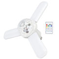 Miniatyrbilde 1 av 8: Musikk Taklampe Bluetooth sammenleggbar fjernkontroll Fargerik LED Vifteblad Taklampe for barneromsfest 48W 85‑265V