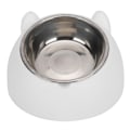 Miniatyrbillede 2 af 8: Hundefoder- og vandskål i rustfrit stål Skridsikker foder- og vandskål (med skål i rustfrit stål hvid)