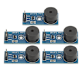 Miniatyrbillede 7 af 8: 5 stk passiv digital summermodul 5V lavniveau triggerlydsignal Alarmudgang Elektroniktilbehør