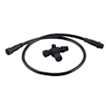 Miniatyrbilde 1 av 8: For NMEA 2000 Drop Backbone-kabel med T-kontakt 5-pins vanntett M12 0,5 m for Garmin Networks