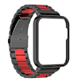 Miniatyrbillede 3 af 5: Mi Watch Lite/Redmi Watch Holdbar Armbåndsrem - Sort/Rød