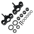 Miniatyrbilde 4 av 8: 1 Par Aluminium RC Styrekopp med Forstørrede Lagre for Arrma Karton 1/8 RC Bil Svart