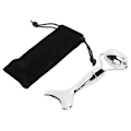 Miniatyrbild 1 av 8: Ansiktsrulle Gua Sha Board Dubbla huvuden minskar svullnad Zinklegering Ansiktsmassagerullset Silver
