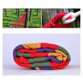 Pikkukuva 7 / 8: Kannettava Puutarha Canvas-Ripustusvuode Camping-Uni Swing Bed Riippuva Veranda Piha Sisä-Ulko Ripustusvuode
