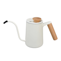 Miniatyrbild 2 av 8: Handtag i rostfritt stål Droppkaffekanna Lång svanhalspip Droppvattenkokare Kaffe Tekanna Matt Vit600ml