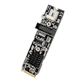 Pikkukuva 2 / 8: 19-nastainen laajennuskortti M.2 MKEY PCIe etuosaan USB 3.1 5Gb VL805 ohjaukselle TYPE C 19PIN sovitin tietokoneelle