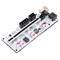 Pikkukuva 8 / 8: PCIE Riser-sovitin kortti 8 kondensaattoria 6PIN-liitäntä Vakaampi signaali Hyvä yhteys PCI E Riser Express-kaapeli