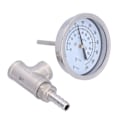 Miniatyrbillede 5 af 8: Indbygget termometer temperaturvagt i rustfrit stål til strømmende væske udendørs