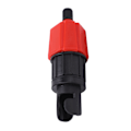 Miniatyrbilde 5 av 8: Båtluftventil Adapter Kompressor Luftventil Konverter Luftpumpe Adapter for Kajakk Oppblåsbar Båt Flåte Padle Brett (Kobling 1) Rød
