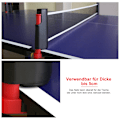 Miniatyrbillede 6 af 8: Bordtennis Ping Pong Support Udtrækkeligt netværktøj til træning (sort og rød)