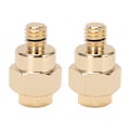 Miniatyrbillede 3 af 8: 2 stk. Batteriadapterterminal med kort sidepost, 3/8 tommer NPT-gevind, messing, til plus og minus