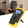 Miniatyrbillede 5 af 7: Multifunktionelt digitalt håndholdt LCD-multimeter AC DC Spænding Strømdetektor Gul Sort