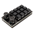 Miniatyrbild 4 av 8: Minitangentbord 12 tangenter 2 knoppar Blå Switch RGB Bakgrundsbelyst Plug and Play Programmerbar knappsats för Gaming Office Media