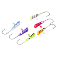 Miniatyrbillede 3 af 8: 6 stk Isfiske Jigs Fiskedrag Mini Jig Head Lokker Kulstofstål til vinter udendørs005