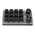 Miniatyrbilde 2 av 8: Mini tastatur Knopp Design Rød Switch Dual Mode Plug and Play Mekanisk programmerbar tastatur for spill Office Media 12 taster med 2 knapper