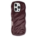 Miniatyrbild 1 av 5: Compatible with iPhone 16 Pro Case Wavy Edges Shockproof TPU+PC Phone Case Multicolor Multicolor Wine Red