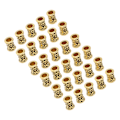 Miniatyrbillede 3 af 8: 30 stk Hår Tube Perler Retro Legering Hår Dreadlocks Perler Tilbehør til DIY Hår Fletning Armbånd Vedhæng Halskæde Guld