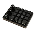 Miniatyrbild 5 av 8: Programmerbar knappsats 16 tangenter 3 knoppar Blå switch Mekanisk Hot Swappable Mini knappsats för Gaming Office Media