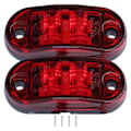 Pikkukuva 1 / 8: 10-30V 2LED sivuvilkkuvalo Kirkas suuntavilkkuvalo autoihin Kuorma-autoihin Perävaunuihin Matkailuautoihin Punainen