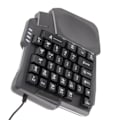 Miniatyrbillede 6 af 8: Enhånds Spiltangentbord 35 Taster Vandafvisende Bredt Håndledsstøtte Sort Enhånds Tastatur til Computer Mobilspil