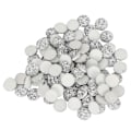Miniatyrbillede 4 af 8: 100 stk flade diamantsten Rund Lysende Flatback Rhinestone Tilbehør Håndværk Tilbehør 12mm