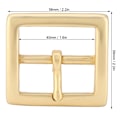 Miniatyrbillede 7 af 8: Messingbæltespænde Enkeltapp End Stang Hæl Guld Læder Håndværk Taske Hardware Tilbehør 40x56mm