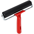 Miniatyrbillede 6 af 8: Diamant Malerrulle Gummi Brayer Trykning Farvning Limning Applicering Kunstforsyninger 15cm
