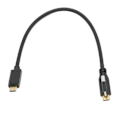 Miniatyrbilde 6 av 8: USB 3.1-kabel C til C hann til hunn med låsemutterCa 11,8 tommer lang USB C til USB C-kabel for telefon Laptop laderUSB C hann til USB C hunn