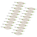 Miniatyrbilde 4 av 8: Olivenformet fjærfiskeutstyr Agnsbur av kobberlegering Spiral Inline Feeder Lokker