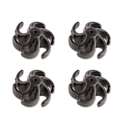 Miniatyrbilde 2 av 8: 4 stk Bueskyting Buestrangs Stabilisator Gummi Recurve Compound Bue Buestrangs Lyddemper Støtdemper Svart