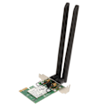 Miniatyrbild 3 av 8: AR5BDT92 AR9280 300Mbps PCIE WiFi-kort 2,4GHz 5GHz Dual Band 802.11a/b/g/n Halvhöjd nätverkskortadapter för Windows