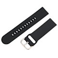 Miniatyrbillede 7 af 8: 22 mm bløde silikonebånd til Huawei Watch 3/GT 3/2 Justerbart silikonearmbånd Sort