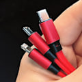 Pikkukuva 4 / 5: 3-in-1-latausjohto, Type C, iOS, Android, adapter, sisäänvedettävä, pikalataus, monitoiminen, kannettava, tyyppi 1