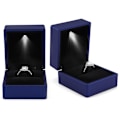 Miniatyrbild 3 av 8: LED-ringbox Upplyst ringbox för äktenskapsförslag Ringbox med LED-interiörbelysning för förlovningsbröllop