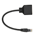 Miniatyrbillede 6 af 8: RJ45 Ethernet Adapter Kabelforlænger 1 til 2 Porte Fremragende Forbindelse Transmission Splitter Adapter til CAT7-netværk