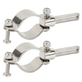 Miniatyrbillede 2 af 8: 1 par årlåssockel sidemontering 1 3/8 tommer til 1 3/4 tommer indre diameter klemme på rækkestangsbeslag